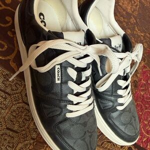 Coach Women’s Black and Cream Color Sneakers